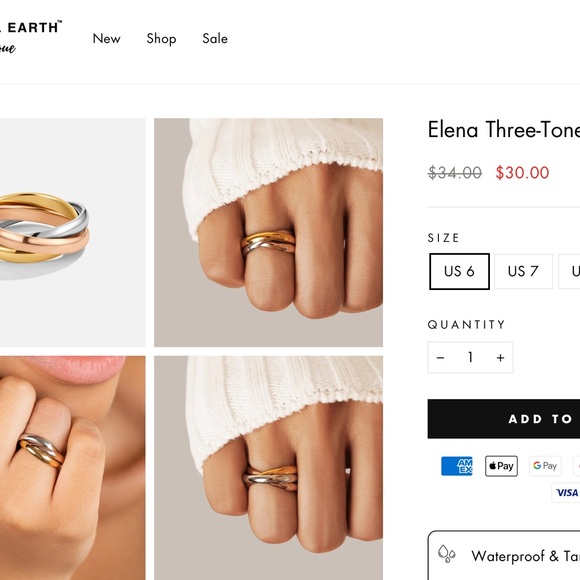 Beautiful Earth Gold Ring - Picture 3 of 5